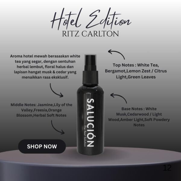 ROOM SPRAY 100ML HOTEL EDITION - RITZ CARLTON