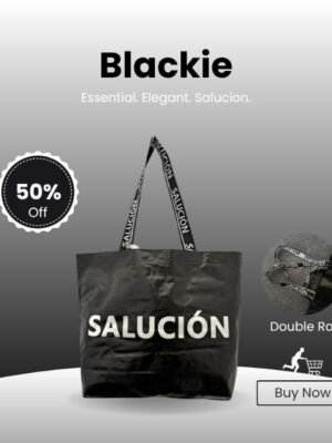 SALUCIÓN CARRYALL BAG SHOPPING BAG - BLACKIE
