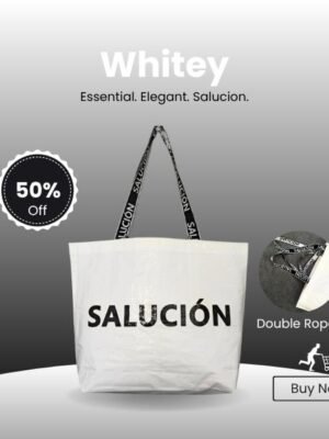 SALUCIÓN CARRYALL BAG SHOPPING BAG - WHITEY