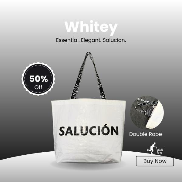 SALUCIÓN CARRYALL BAG SHOPPING BAG - WHITEY